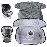 Kindersitz Protektor Pad, Sitzschoner auto kindersitz, Kindersitz unterlagen für auto, Waschbare Sitzschutz A-uto, Rutschfeste K-indersitz Schutzunterlage, für alle Kinderwagen & Autositze