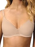 Nur Die Baumwoll BH bügelloser doppellagiger Softcup-BH Bra weich bequem unsichtbar nahtlos unter der Kleidung Damen, Haut, 90B