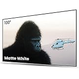 AWOL VISION 100 Zoll Fester Projektorbildschirm mit dünnem Rahmen for Heimkinoprojektion Unterstützung 4K/8K, HDR & Aktiv 3D 16:9 Format, Leinwand Beamer für Heimkino und Büropräsentationen