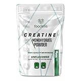 Creatin Pulver 500g – 100% Kreatin Monohydrat, mikronisiert – Ohne Zusätze – Gut löslich & geschmacklos – Mit Dosierlöffel – Vorrat für 166 Portionen
