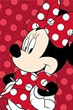 Jerry Fabrics Minnie Mouse Flauschdecke Schmusedecke Kuscheldecke 100 x 150 cm