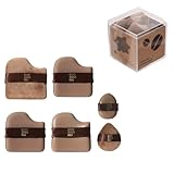 Guo Xiao Niu Makeup Puff, 1 Box of 6 PCS Guoxiaoniu Chocolate Color Quick Makeup Foundation Sponge Puff Set, for Natural And Easy Make-up Soft Long-Lasting (1set)