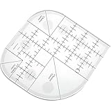 Gebogene Eckschneider,Patchwork Lineal,Schneider Lineal,Kurvenschneidelineal,Quilt Lineal,Kurvenlineal Schneiderbedarf,Schneiderlineal,Nählineal Für DIY,Nähzubehör,Patchwork Square Lineal