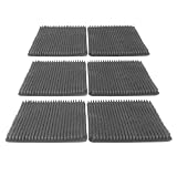 Cryfokt Hühnernistkasten-Pads, Langlebige Einlagen für Legehennen, 6 Matten für Kleine und Große Käfige, PE-Hühnermatten, Einfach zu Verwenden, Geeignet für Alle Käfige und Hühnerställe (Gray)