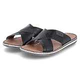 Rieker Herren Pantolette in schwarz - Gr. 43