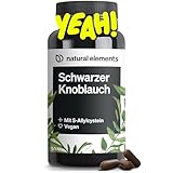 Schwarzer Knoblauch – 45 Kapseln mit je 600mg – Wunderknolle mit S-Allylcystein – natürlich, laborgeprüft, vegan, hochdosiert & in Deutschland produziert