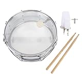 Snare Drum Transparent, 14.6 Zoll X 6 Zoll, Anfänger Übungstrommel - Hervorragender Klang, 8 Stimmschrauben, Verstellbarer Schultergurt für Auftritte