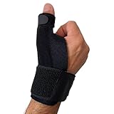 DALLAR Ergonomische Daumenschiene rechts & links – Verstellbare Daumenorthese bei Rizarthrose, de-Quervain-Syndrom, Sehnenscheidenentzündung, Arthrose – Stabilisierende Daumenbandage mit 2 Schienen
