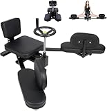 Beinspreizer, Profi Beinstrecker mit Verstellbarer Lehne und Polstern, 180° Spagattrainer mit Drehkurbel für Optimales Training und Dehnung der Adduktoren, bis zu 100kg