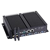 Fanless Industrial PC, Mini Computer, I5 4200U 4250U 4258U 4278U 4288U, Windows 11 / Linux Ubuntu, IM04, 2 x HDMI, 2 x LAN, 6 x COM, 4 x USB3.0, 4 x USB2.0, 4G RAM, 128G SSD