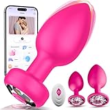 Analplugs Vibratorensets für Frauen KI-Sync Sextoysets, 10 Modi Mini Vibration für Frauen Anal Plug 3 Stücke Buttplug für Anfänger Sexspielzeug Paarvibrator Dildo Klein APP Fernbedienung Vibro ei