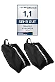TRAVANDO Schuhtasche 2er Set - Wasserfeste Schuhbeutel Reise, Koffer, Gepäck - Schmutzabweisender Schuhsack Reise für Schuhe, Urlaub Shoebag Tasche zur Trennung von Schuhen Kleidung Reisezubehör