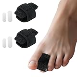 Wepai 2 Stück Hammerzehen Korrektoren,Hallux Valgus Korrektur, Hammerzehen Zehenbandage, Zehenschiene für korrigieren Gekrümmte Zehen,Zeh Gebrochen,Damen & Herren (B)
