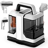 Teppichreiniger, 750 W, Sofaschutz, Teppichreiniger, mit Doppeltank, Saugleistung 15 kpa, tragbarer Reiniger für Sofa, Teppich, Polsterung, Auto (Weiß, 750 W)