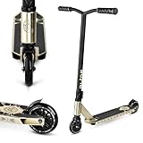 Movino Stunt Scooter Profi Roller für Erwachsene & Jugendliche mit ABEC 9 Kugellagern Kickscooter mit 100mm Rad 6061 Aluminium-Deck Gewicht 3,3 kg Tragfähigkeit: 100 kg