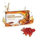 Sanddorn Öl Kapseln, 100 Stück - 100% Reines und Natürliches Sanddornöl, enthaltet Omega 3-6-7-9 und Beta-Karotin/Ohne jegliche Zusatzstoffe, Sanddornöl Kapsel