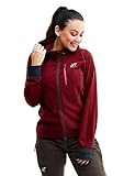 RevolutionRace Trekker Hoodie für Damen, perfekt für Wanderungen und Outdoor-Abenteuer, Chili, S
