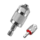 Bohrfutter für elektrische Bohrmaschine | Robuster 1/4-Zoll-Konverter mit 3 Backen Sechskantschaft - für die Metallbearbeitung, die Reparatur zu Hause, der Schraubendreher ohne F