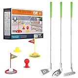 Hojalis 12Pcs Minigolf Set Spielzeug für Kinder, Minigolf Set mit Einziehbaren Golfschlägern, Minigolf Kinder 3-8 Jahre, Minigolf für Zuhause, Innen Außen Garten Sportspiel Geschenk für Jungen Mädchen