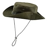 Faletony Sonnenhut Damen Herren Fischerhut Sonnenhüte mit Kinnriemen UV-Schutz Buschhut Boonie Hat, Wasserdicht & Atmungsaktiv - Faltbarer Sonnenhut für Outdoor, Wandern, Camping, Angeln