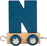 small foot Buchstabenzug Polar N aus Holz, Holzzug individuell kombinierbar, zum Dekorieren und Verschenken, 12584