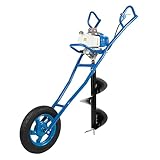 2 Takt Flexible Bewegung Post Lochbagger Erdlochaushebe Gasbetriebener Erdbohrer Gartenbohrer Hole Digger Getriebe Mit Rotationswelle QualitäTs SchalldäMpfer Erdlochbohrer Pflanzbohrer FöRderschnecke