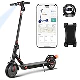 E Scooter mit Straßenzulassung 350W Motor,25-30km Reichweite,8.5' Wabenreifen Elektroroller Belastung LED bis 120kg 20km/h ABE Elektro Scooter Faltbarer E Roller für Pendeln Duales Bremssystem
