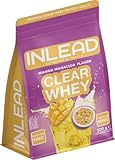 INLEAD - Clear Whey Isolate | Unglaublich Leckere & Erfrischende Protein Limonade | Hochwertiges Molkenprotein-Isolat | Klarer Protein-Shake für den Muskelaufbau - 500g (Mango Maracuja)