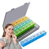 Medikamenten-Organizer, tragbare 28-Tage-Pillendose, staubdichter Medikamentenbehälter, Pillenplaner, persönlicher Pillen-Organizer, Medikamenten-Box Organizer für Pillen