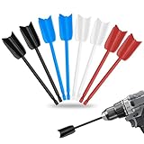 8 Stück Farbrührer für 1/4 Bohrer, Epoxidharz Rührer Farbmischer Epoxymischer Rührstab Bohrmaschine Quirl Epoxidharz Mischpaddel Mixer Aufsatz Bohrmaschine für Harz Malen Epoxid