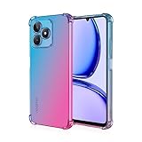 Niaoszhex Hülle für HTC U23 Pro, TPU-Silikonhülle, Anti-Fall-Softshell, Vier-Ecken-Airbag,Anti-Drop staubdicht Stoßfest Hülle (Blau Rosa)