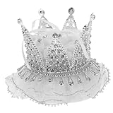 Warmhm Crown Ring Box Vintage Stil Kleine Geschenkbox für Eheringe Exquisit Gefertigt Langlebiges Material als Hochzeitsgeschenk und Romantische Schmuckaufbewahrung