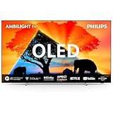 Philips Ambilight 55OLED759 4K OLED Smart TV - 55-Zoll Display mit P5 AI Perfect Picture Ultra HD, Titan OS, Dolby Vision und Dolby Atmos, Funktioniert mit Alexa und Google Sprachassistent