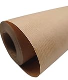 PAKNOR® 44 cm - 50 m Braun KRAFTPAPIER, Geschenkpapier, Kraftpapierrolle Ideal für Kunsthandwerk, Geschenkverpackung Verpackung, Packpapier, Lebensmittelpapier