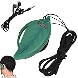 FM-Radio, tragbar, Ohrbügel-Mini-Radio mit LCD, AM-Taschen-DSP, digitales Tuning-Stereo-Radio, Mini-Empfänger, wiederaufladbar über USB und Kopfhörer, LCD, für Reisen, Joggen, Outdoor, grünes Blatt