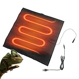 Unter Tankheizung Thermostat - Reptilienwärmematte, 45 ℃ Temperaturregelpad | 12,99 x 122,99 Zoll Schlangenwärmetrub, waschbarer Erwärmung Crab Lizard Terrarium, Heizkissen Combo -Sets