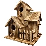Vogelhaus, 15, 2 x 20, 3 cm, wetterbeständiges Vogelhaus aus Holz, hängender Vogelkasten für Holzhäuser im Freien