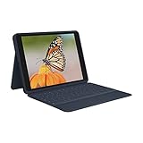 Logitech Rugged Combo 3 iPad Tastatur-Case mit Smart Connector für iPad (7., 8. und 9. Generation), Deutsches QWERTZ-Layout – Blau