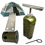 Perimeterauslöser-Alarm – Alarm-Set aus Aluminium, tragbares Sicherheitsgerät | für Camping Outdoor Schutz Bär Verteidigung Frühwarnsystem Ausrüstung