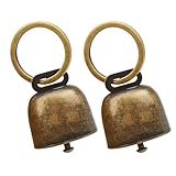 FGDTREE 2pcs Coppers Hundekragen Glocken Haustier Hängende Glocken Haustier Anhänger Kragen Anhänger Accessoires Lauter Hund