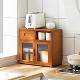 Küchenschrank mit Türen, freistehender Speisekammerschrank für Gewürze, Töpfe und Pfannen, Sideboard, Küchenaufbewahrungsregal für Wohn- und Esszimmer