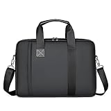 JXXUIRUIEEN Herren Aktentasche Handtasche Aktentasche Umhängetasche für den Transport von Papierdateien(Black)