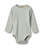 Wheat Unisex Rib Body Strampler Langarm Spencer GOTS Zertifiziert