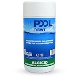 myPOOL Algenschutz schaumfrei 1l - Chlorfreier Algenvernichter für Pools - Reizt Weder Haut noch Augen - Verhindert zuverlässig Wachstum von Bakterien und Pilzen