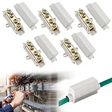 LPZMPZ Kabelverbinder Klemmleiste für 2,5 Bis 16 mm² Draht Klemmblock Verbindungsklemmen Leiter Klemmen Elektro Hauptleitungsabzweigklemme Anschlussklemmen Reihenklemme 1000 V 100 A