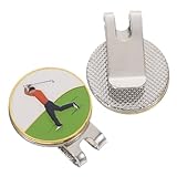 Toyvian 2 Stück Teiliges Magnetisches Golfballmarker Cartoon-Motiv Langlebiger Metall-hutclip für Kappen Visors und Handschuhe Kompakt und Sicher für Golfspiel und Training