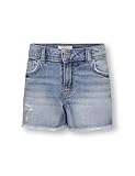 ONLY Mädchen Kogrobyn Ex Vint DNM Azg529 Noos Jeansshorts, Light Blue Denim, 116 EU