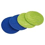 Elektrisch betriebene Wischmopp-Pads, 4 Stück, zum Reinigen und Polieren verschiedener Arten von Hartböden