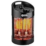 Heimwert Infrarot Stand Heizstrahler – Sofortige Wohlfühlwärme für Terrasse & Innenbereich, mobil & effizient, geräuschlos & allergikerfreundlich - Testurteil Sehr gut (41cm Höhe)