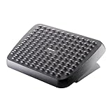 Fellowes Fußstütze Standard, in 2 Höhen verstellbar, mit frei beweglicher Plattform, aus recyceltem Plastik, perfekt für Büro und Home Office, Farbe: schwarz